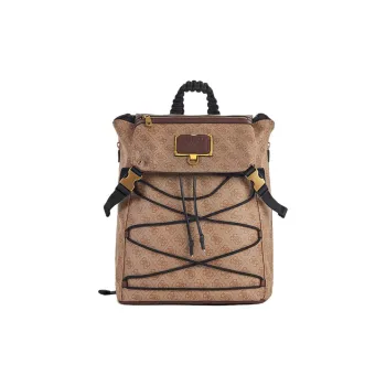 GUESS Artificial Leather Backpack Medium Size Men's Brown