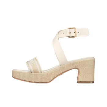 DIOR DIORIVIERA One Strap Sandals 7cm Women's White