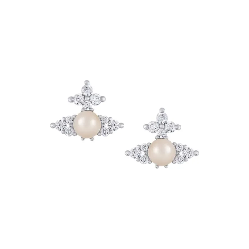 Vivienne Westwood Orb-Shaped Pearl Earrings-0