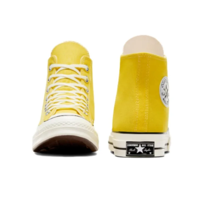 Converse Chuck 70 Anti Slip And Wear Resistant Lightweight High Top Canvas Shoes Unisex Yellow-5