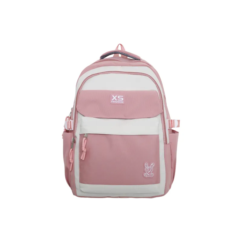 MOK Nylon Backpack Regular Unisex Pink/Black/Purple/Green/Blue-0