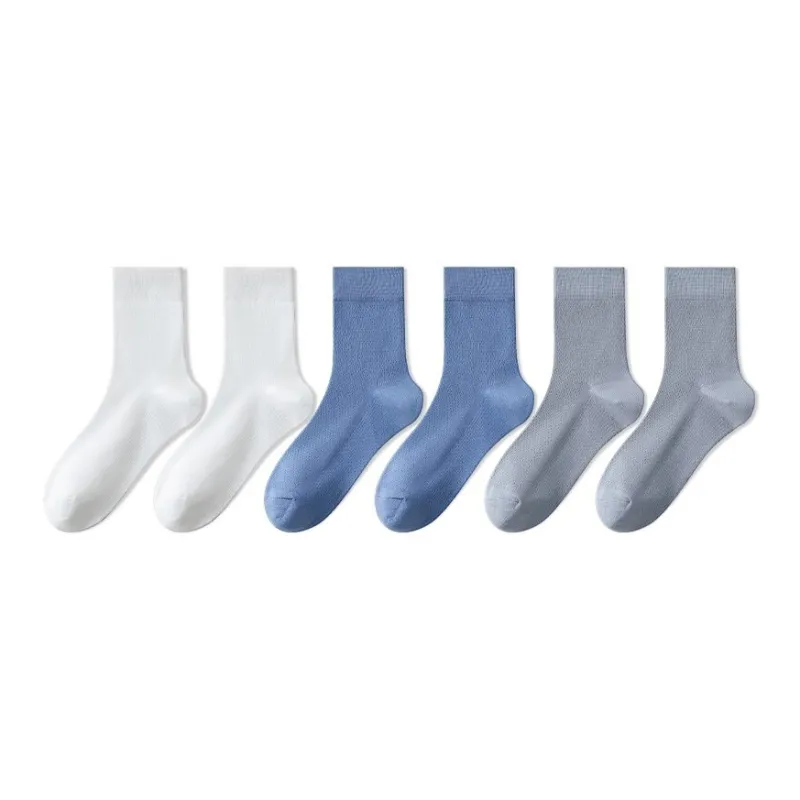 H YXIANG Mid Calf Socks Men's 6 Pack-2