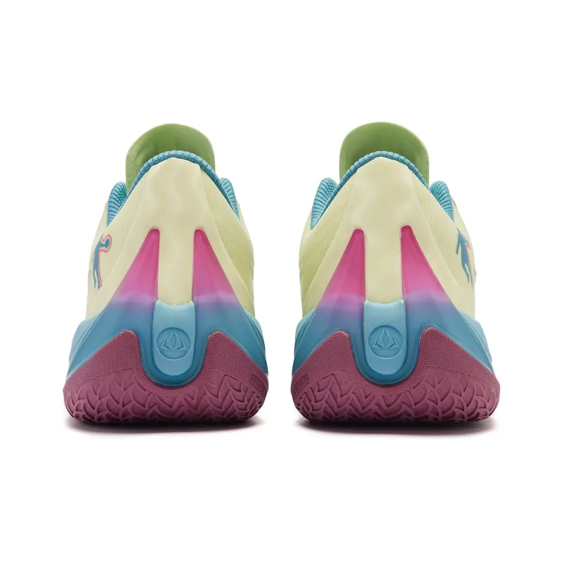 QIAODAN Poisonous Fangs 3.0 Basketball Shoes Men Low Top Spirulina Island Blue-4