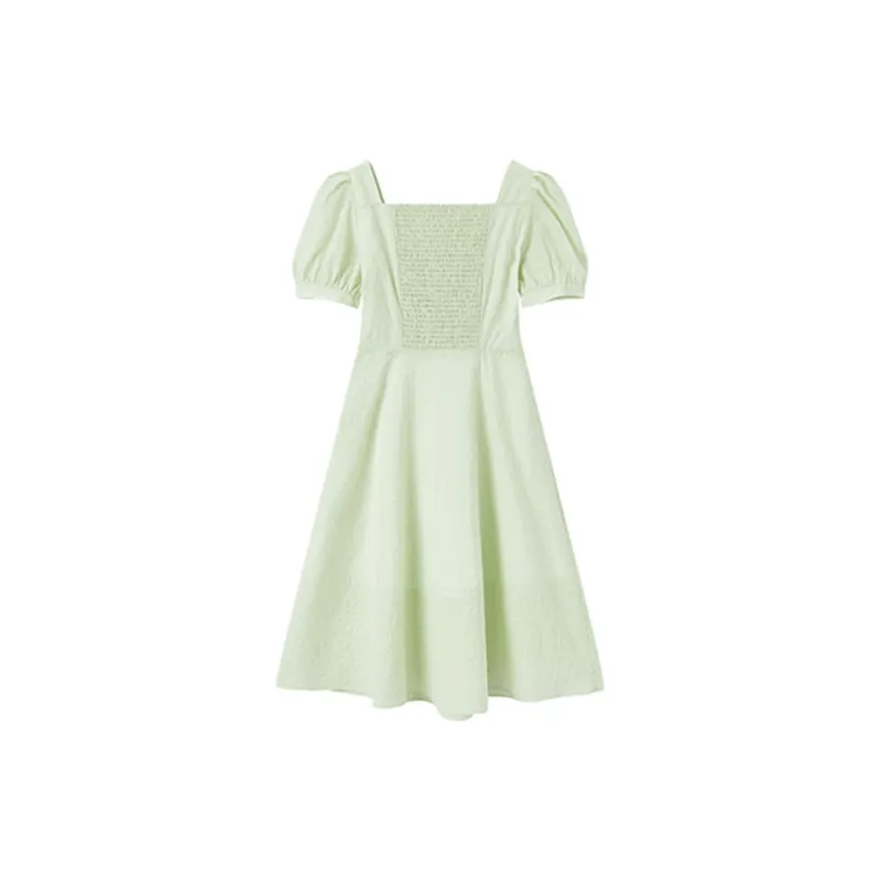 EICHITOO Short Sleeved Dresses Women's Light Green-1