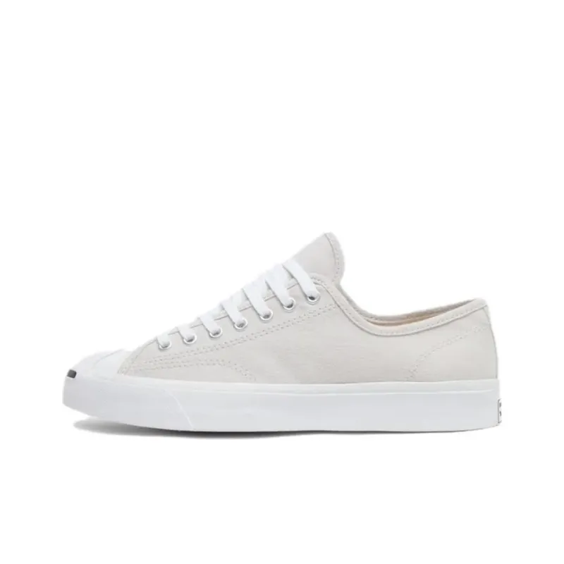 Converse Jack Purcell Anti Slip Wear Resistant Low Top Skateboard Shoes Unisex Ecru-0
