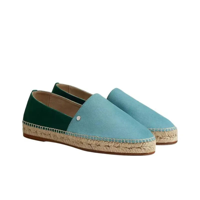 HERMES Espadrilles Women's Blue-4