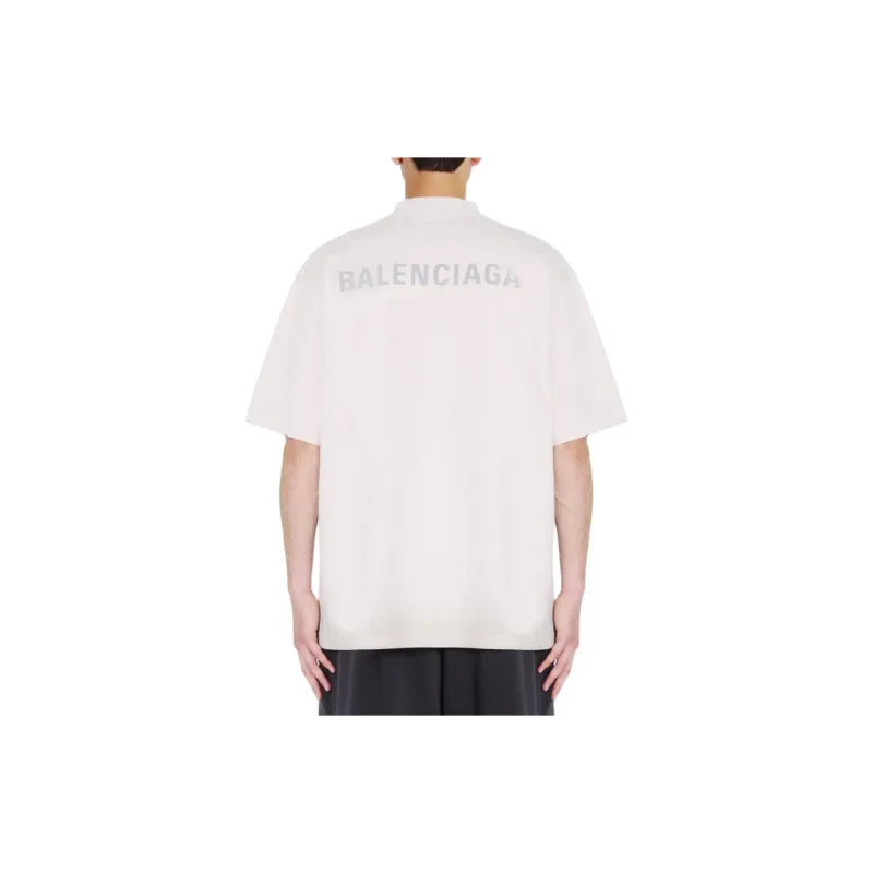 Balenciaga Reflective Logo T Shirt-1