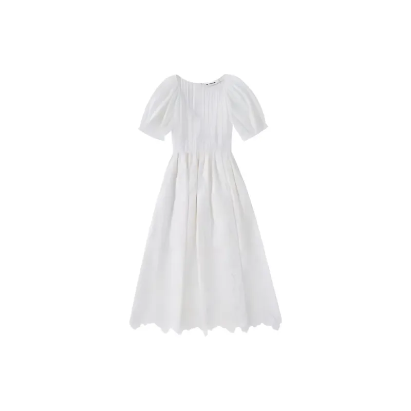 Self portrait Short Sleeved Dress Women's White-1