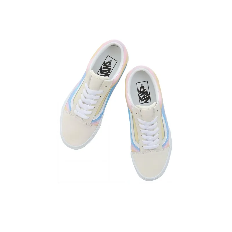 Vans Old Skool Anti-Slip Wear-Resistant Low-Top Skateboard Shoes Unisex Pink White-3