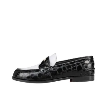 CL Penny Loafers Women's Black White