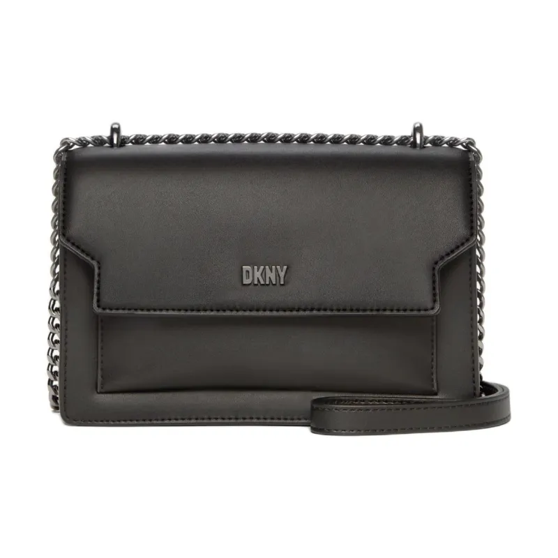 DKNY Leather Shoulder Bag Crossbody Bag Women's Black-0