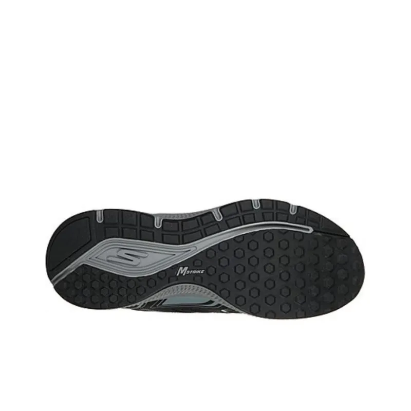 Skechers Cushioning Wear Resistant Low Top Training Running Shoes Men's Black Gray-4