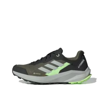 Adidas Terrex Trail Rider Wear-resistant And Lightweight Low-Top Trail Running Running Shoes Unisex Green Silver