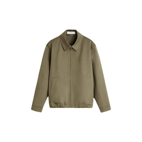 ZARA Jackets Men Brown / Green