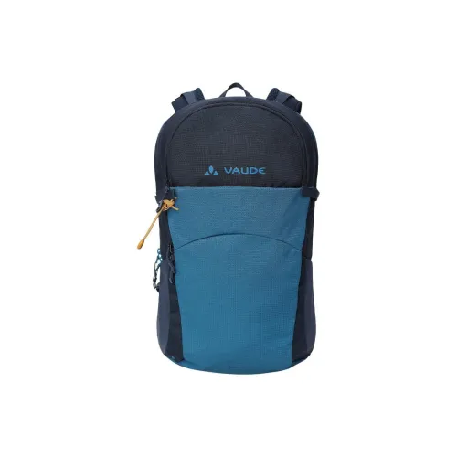 VAUDE Polyester Outdoor Hiking Bag Backpacks Unisex Adriatic Sea Blue/Black/Gold Copper