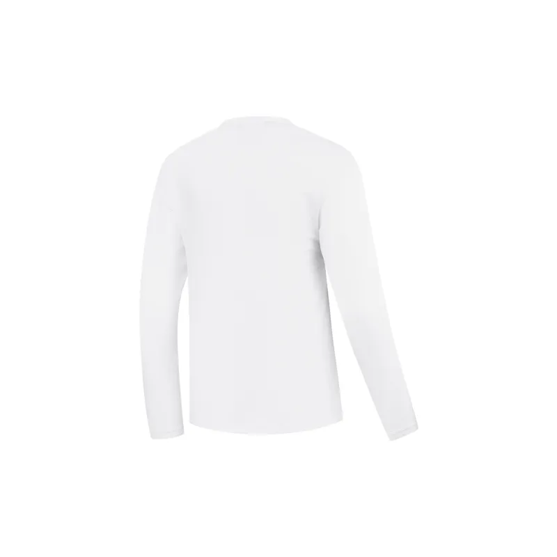 QIAODAN Early Autumn Long Sleeved T Shirt Men's Jordan White-1