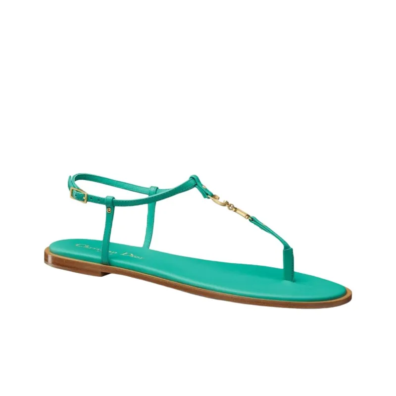 DIOR C'est Dior One Strap Sandals Women's Green-2