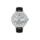 White Case White Dial Leather Strap