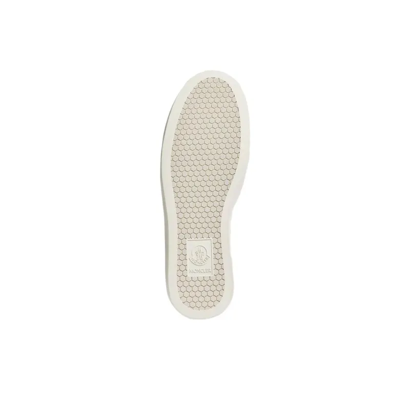 Moncler Monaco M Low Top Skateboard Shoes 3cm Women's Beige-3