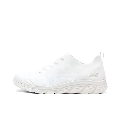 Skechers Bob's Anti Slip Wear Resistant Low Top Casual Shoes Women's White