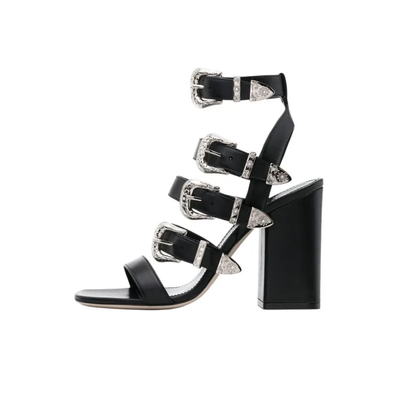 Paris Texas Tessa Strap Sandals Women's Black-0