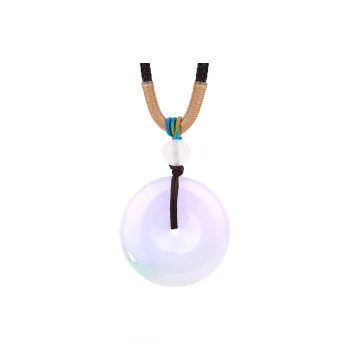 Clear Snow Glutinous Jade Necklaces Unisex