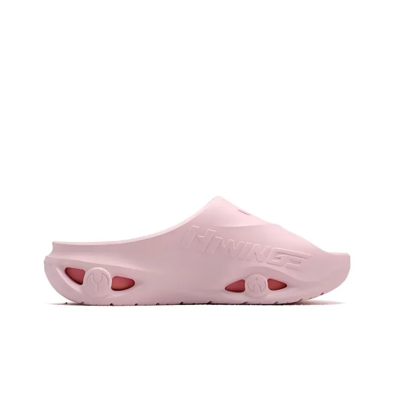 HEALTH Quiet Slip Resistant Slide Slippers Unisex Peach Pink-1