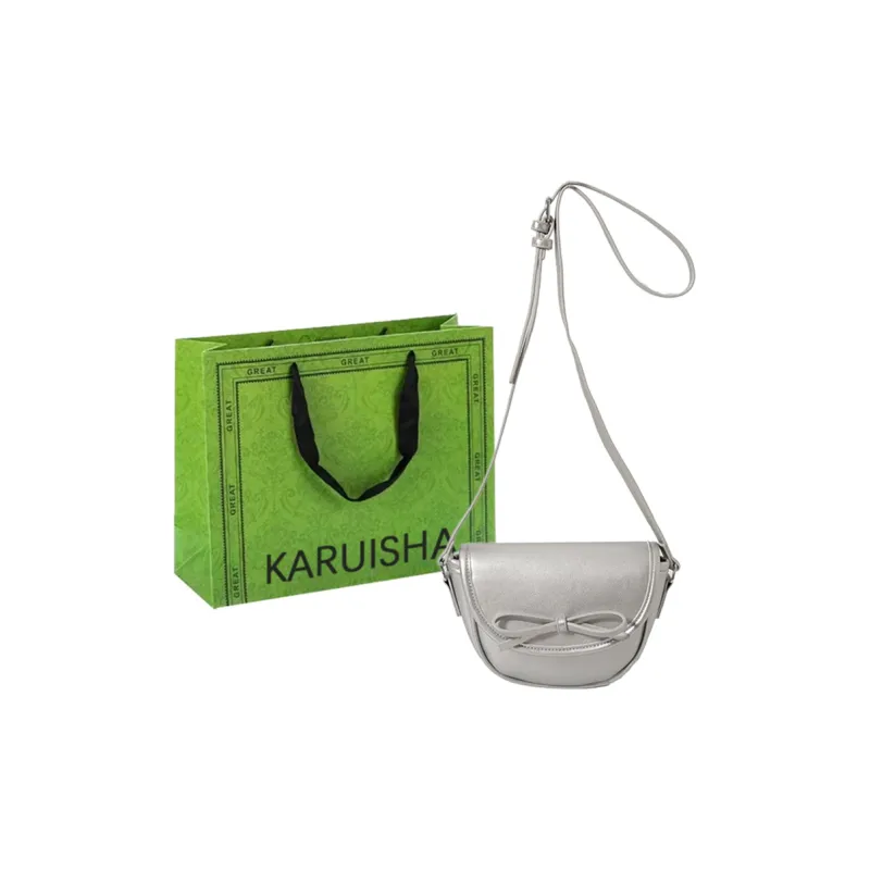 KARUISHA PU Crossbody Bag Shoulder Bag Women's White/Pink/Silver/Black-6