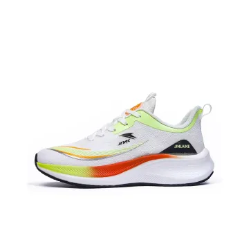 Kinglake Low Top Running Shoes Unisex White Neon Green