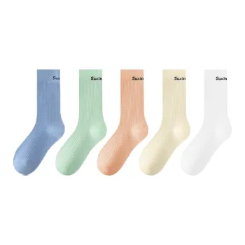 MADALLO Mid-Calf Socks Women's 5 Pack