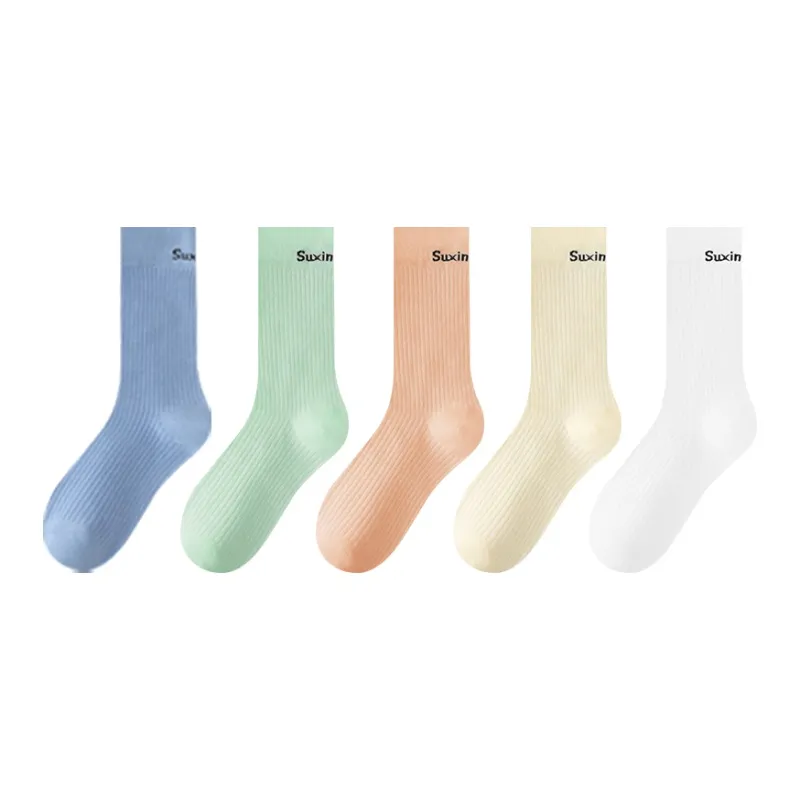 MADALLO Mid Calf Socks Women's 5 Pack-0