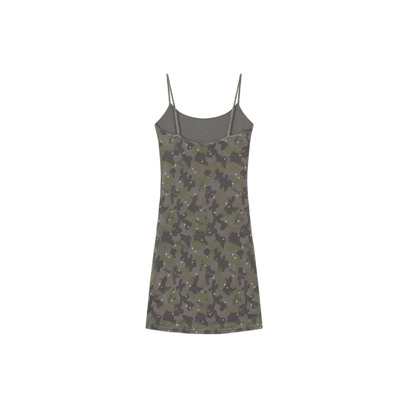 CHUU Slip Dresses Women's Camouflage-1