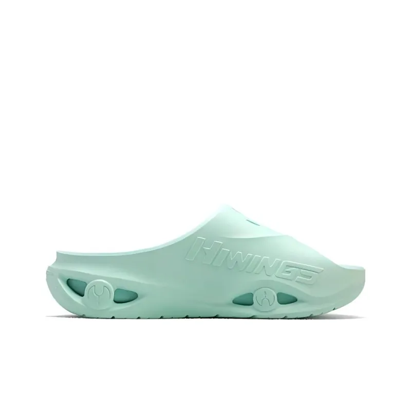 HEALTH Quiet Slip Resistant Slide Slippers Unisex Serene Green-1