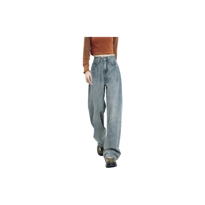 Weixi Jeans Women's Cool Tea Blue-2