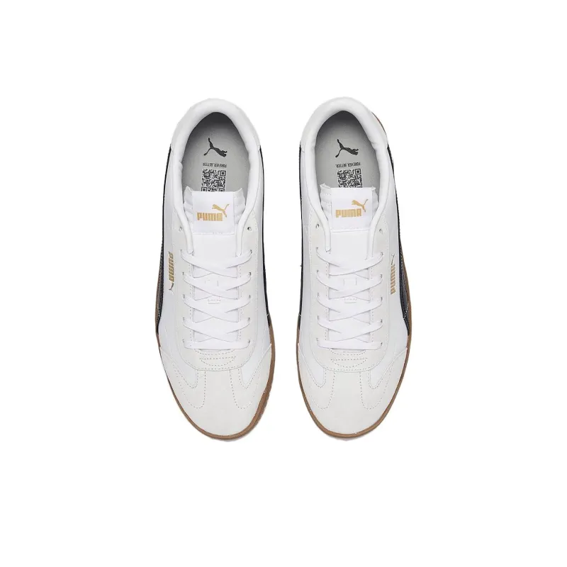 PUMA Club 5v5 Anti Slip Wear Resistant Low Top Casual Shoes Unisex White Black-2