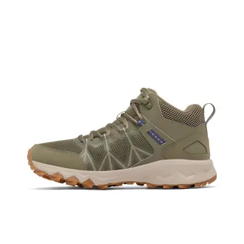 Columbia PEAKFREAK II Anti Slip Wear Resistant Mid Top Hiking Shoes Women's Army Green
