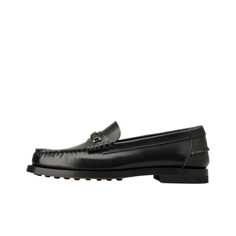 TOD'S Logo Plaque Slip On Loafers Women's-0