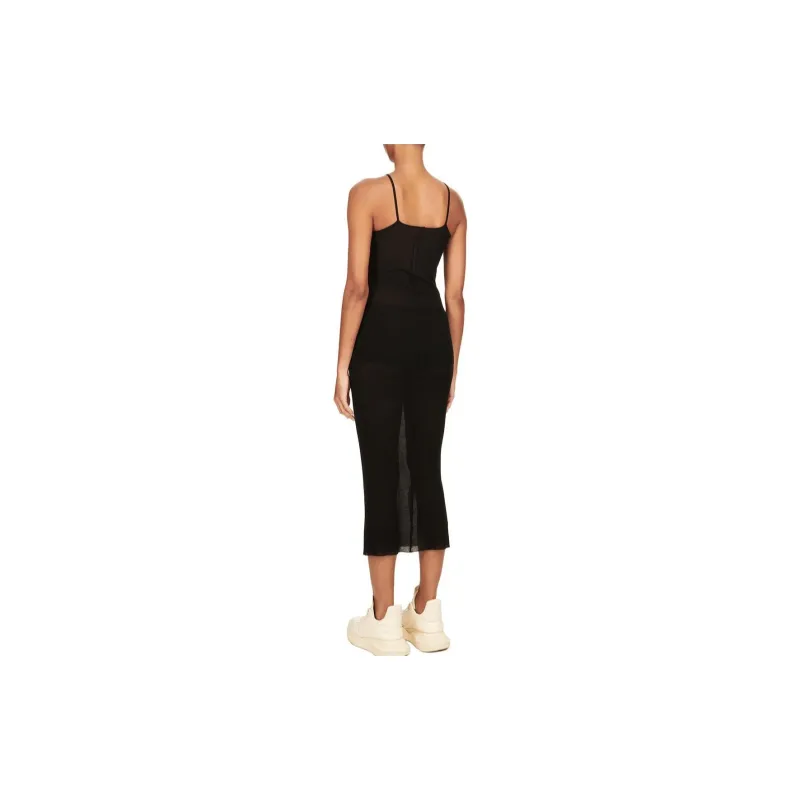 RICK OWENS Scorpio Ribbed knit Midi Dress-1