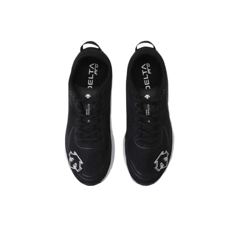 DESCENTE DELTA Abrasion Resistant Breathable Low Top Running Shoes Unisex Black White-2