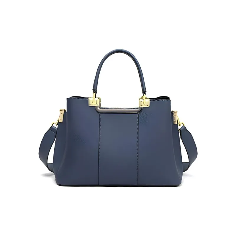 C°BANNER Cow Leather With Synthetic Leather Handbag, Tote Bag, Shoulder Bag, Crossbody Bag Tubas Women's Blue/Ecru-5