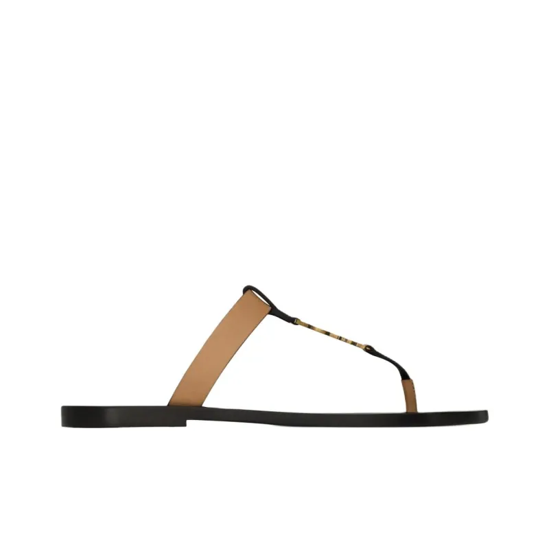 SAINT LAURENT Cassandre Logo Plaque Slides-1