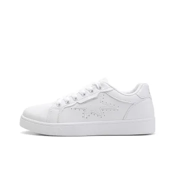 Warrior Small White Shoes Anti Slip Wear Resistant Lightweight Breathable Low Top Skateboard Shoes Women's
