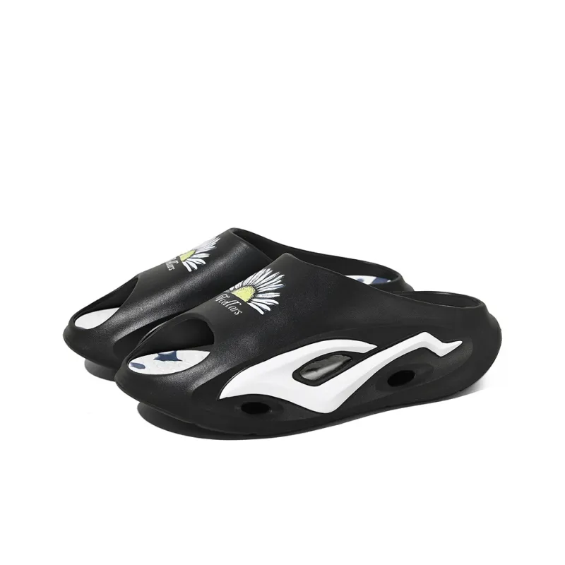 TCELLARS Graffiti Quiet Slip Resistant Odor Resistant Abrasion Resistant Quick Dry Antibacterial Slide Slippers Unisex-1