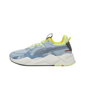 PUMA RS X Shock Absorbers With Slip Resistant And Abrasion Resistant Properties Low Top Casual Shoes Men's Blue Green