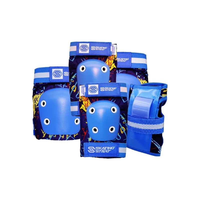 SKATING START Roller Skating Protective Gears Unisex Red Blue-4