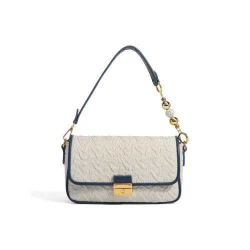 Carksky PU Crossbody Handbag, Shoulder Bag Regular Women's White/Black