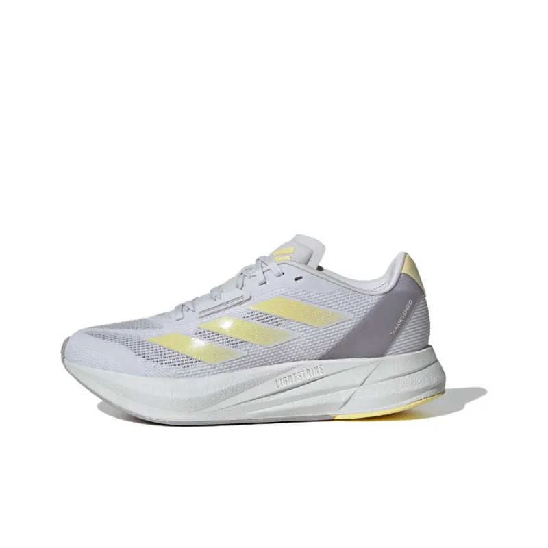 Adidas Duramo Speed Anti Slip Wear Resistant Low Top Training Running Shoes Women's Gray Yellow-0