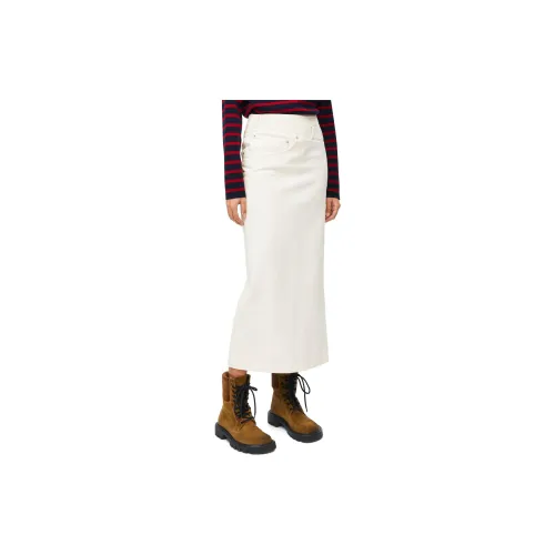 LOEWE Denim Long Skirts Women's White