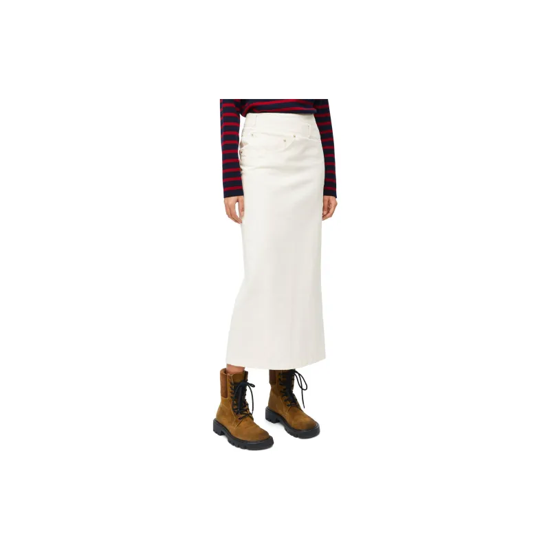 LOEWE Deconstructed Skirt 'White'-3