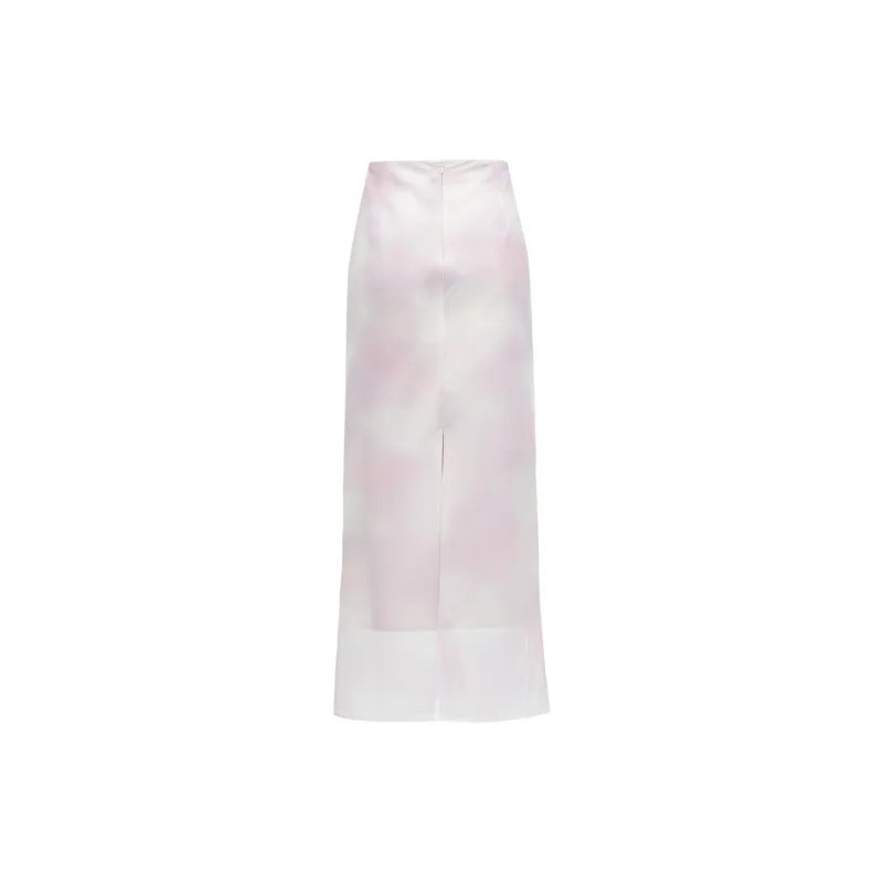 ONLY Denim Long Skirts Women's HD1 Anping Purple White Stripes-1